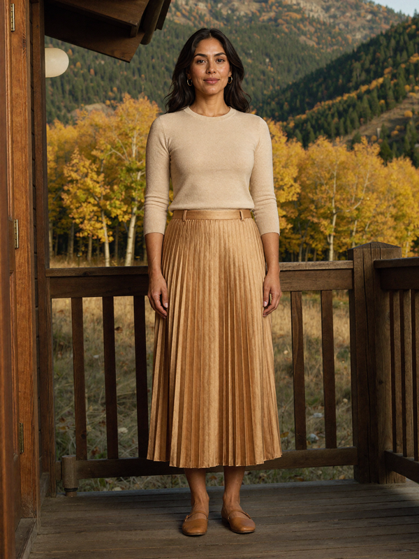 The Pleated Satin