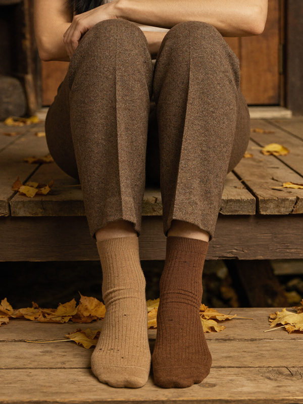 Wool Socks, Earth Tones
